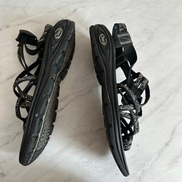 Chaco X2 Cushioned Sandal Women's sz 9 Black Dual Strap shoes hiking strappy - Picture 7 of 10